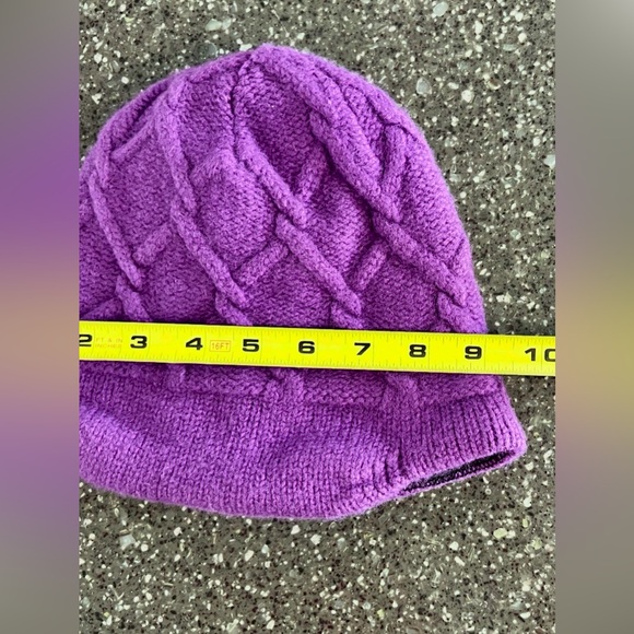 Patagonia Merino Wool Coastal Cable Knit Beanie Reversible Winter Outdoor Snow - Picture 9 of 10